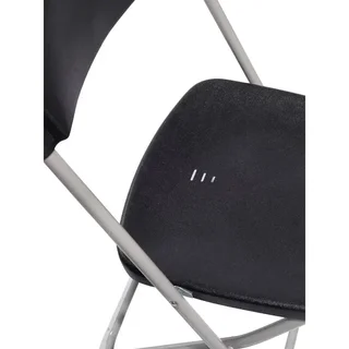 Chaise Empilable Pliante en Acier Gris Anthracite - Design Économique