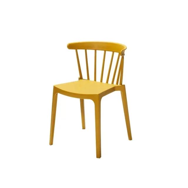 Windson Stacking Chair Polypropylene Ochre Yellow