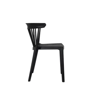 Windson Stackable Chair Black Polypropylene - Contemporary Design