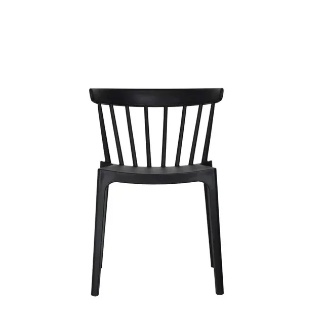 Windson Stackable Chair Black Polypropylene - Contemporary Design