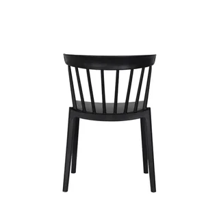 Windson Stackable Chair Black Polypropylene - Contemporary Design