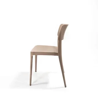 Wing Stackable Chair Sand Beige - Contemporary Design