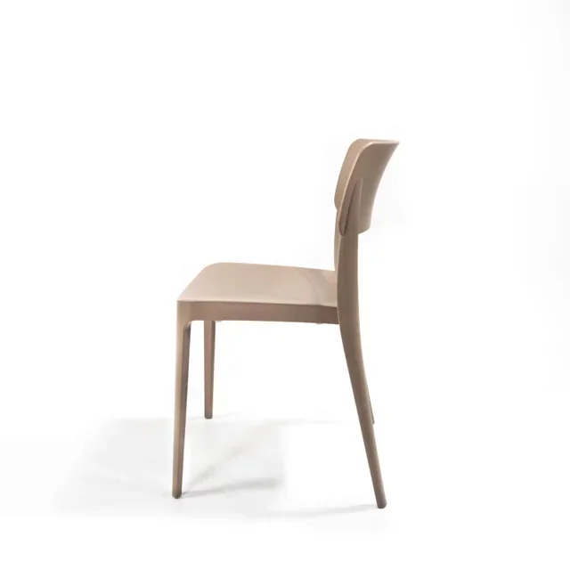 Wing Stackable Chair Sand Beige - Contemporary Design