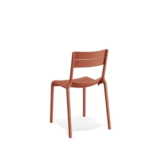 Calor Stackable Outdoor Chair - Terracotta Color