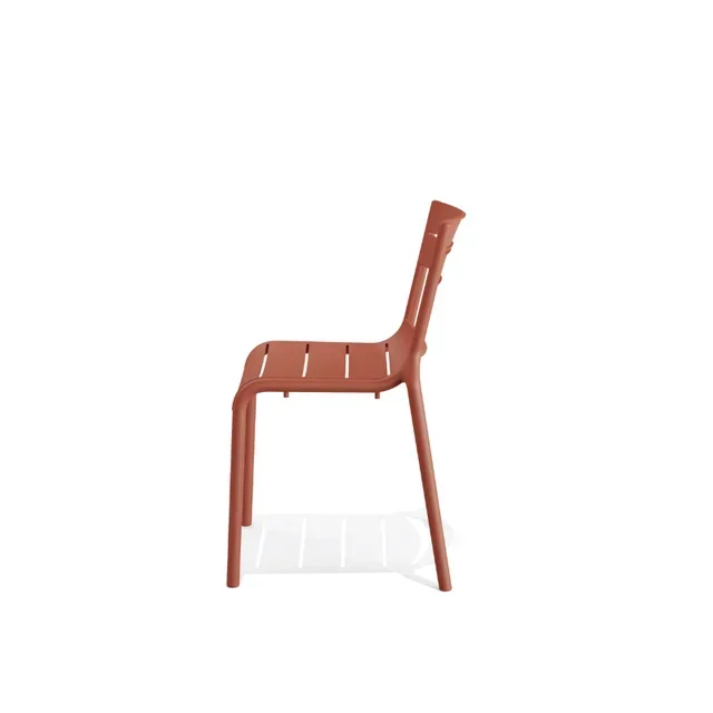 Calor Stackable Outdoor Chair - Terracotta Color