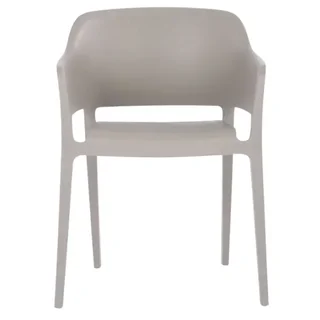 Chaise d'Extérieur Giethoorn Gris Clair – Mobilier de Jardin Contemporain