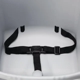 Stackable High Chair Grey Polypropylene Contemporary Design