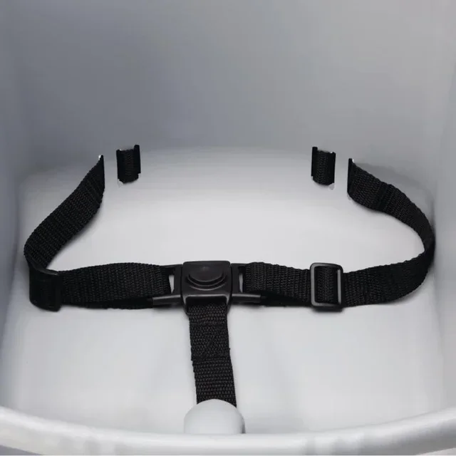 Stackable High Chair Grey Polypropylene Contemporary Design