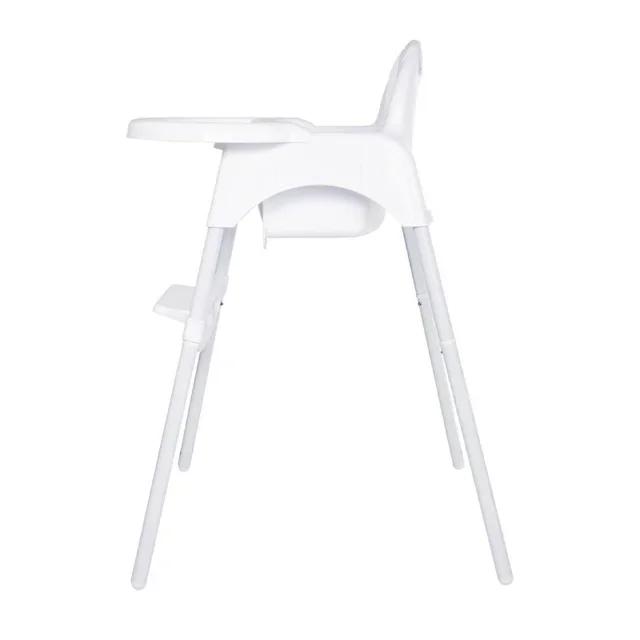 High Chair Baby White Glossy