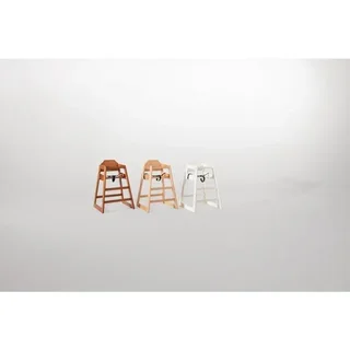 Trona de Madera Blanca para Bebé