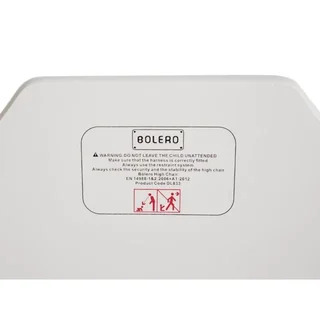 Trona de Madera Blanca para Bebé