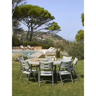 Set di 4 Sedie Design Klaus - Grigio Chiaro - Impilabili Interno