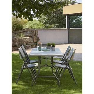 Set di 4 Sedie Design Klaus - Grigio Chiaro - Impilabili Interno