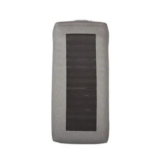 Chaise Longue Gonflable 2 Places avec Dossier Alcudia – Anthracite