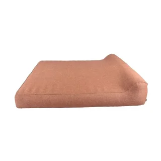 Chaise Longue Gonflable 2 Places avec Dossier Alcudia – Couleur Terracotta
