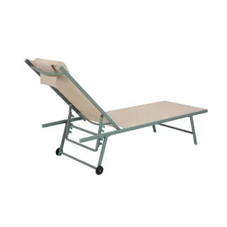 Travis Green Beige Lounge Chair - Contemporary Design for Living Room