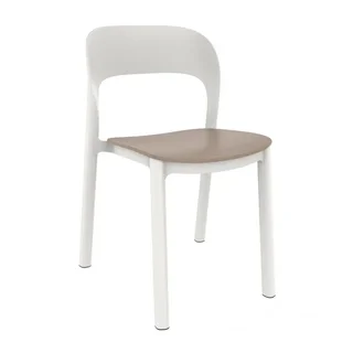 Ona Chair White and Sand - Set of 4