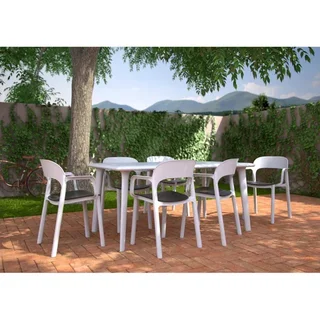 Ona Chair White and Sand - Set of 4