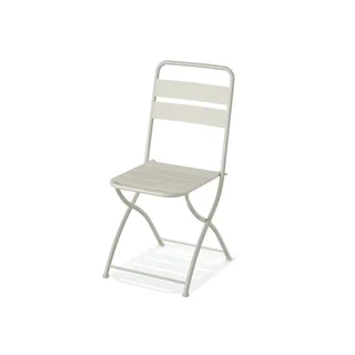 Sedia Pieghevole da Bistrot Breeze in Metallo - Colore Beige