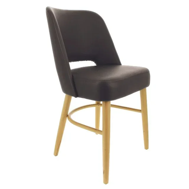 Colisee Comfort Chair Natural Legs - Châlons Chocolate - Height 83 cm