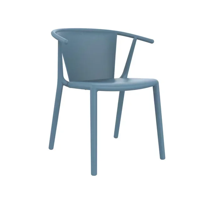 Steely Office Chair - Retro Blue - Set of 2 - Industrial Metal Design