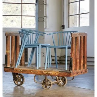 Chaise Woody Ivoire - Lot de 2 chaises design en bois