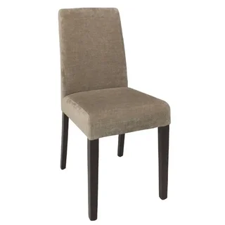 Chaises Beige Revêtement Tissu Assise Confortable