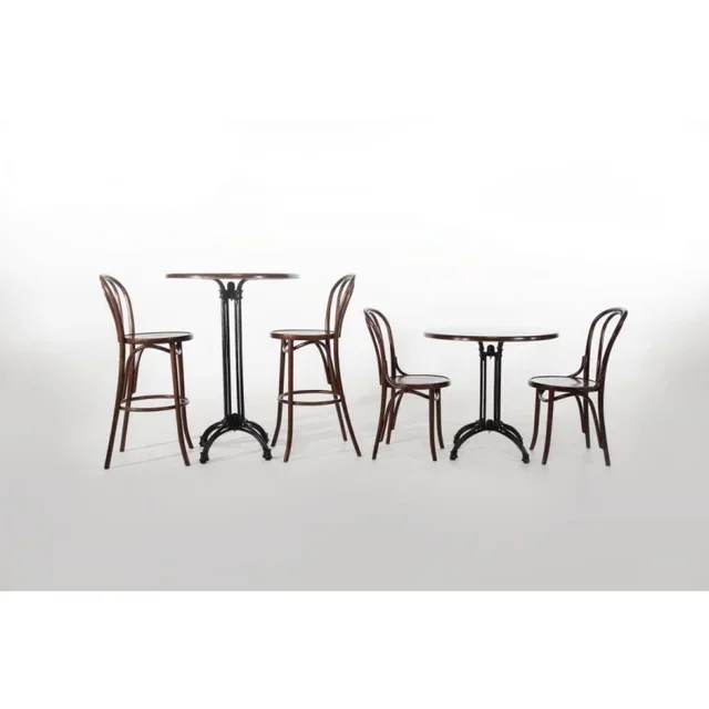 Bistrostühle Bugholz Nussbaum – Französischer Vintage-Stil