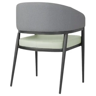 Lotto di 2 Poltrone Meridian Bicolore Grigio e Pistacchio