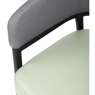 Lotto di 2 Poltrone Meridian Bicolore Grigio e Pistacchio