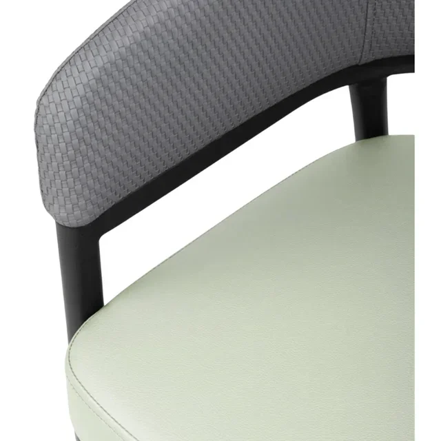 Lote de 2 Sillones Meridian Bicolor Gris y Pistacho