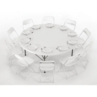 Lote de 10 Sillas Plegables Blancas para Recepciones