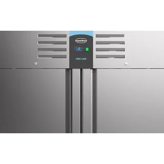 Professionelle Gefrierschrank 1400L - 2 Volle Türen - Edelstahl