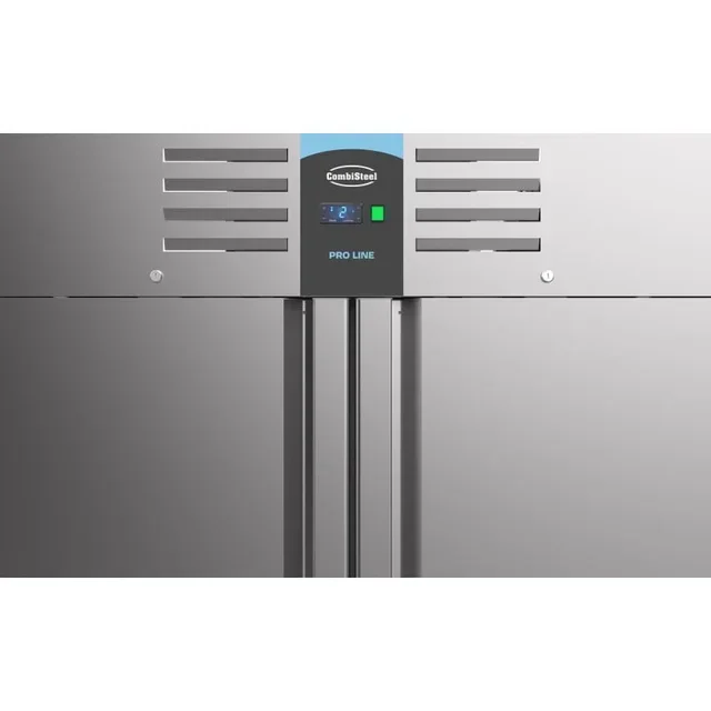 Professionelle Gefrierschrank 1400L - 2 Volle Türen - Edelstahl