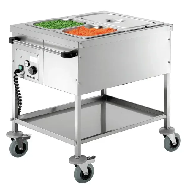 Dry Bain-Marie Trolley 2 GN 1/1 Pans