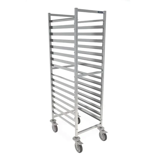 16-Tier Stainless Steel Bakery Rack Trolley