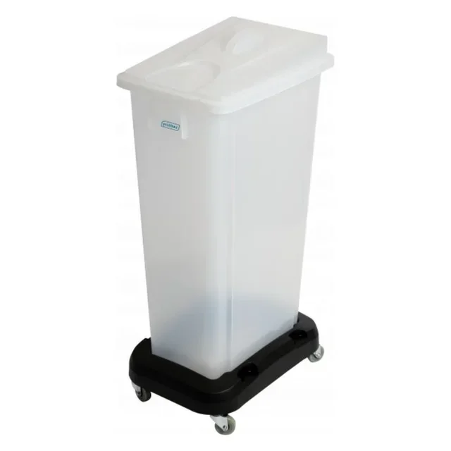 Carro de Almacenamiento Transparente 80 Litros con Recipiente para Ingredientes