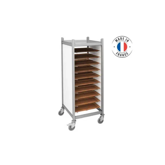 Service Trolley 12 Tiers 24 Trays 530x370 mm - Multi-Level Transport Trolley