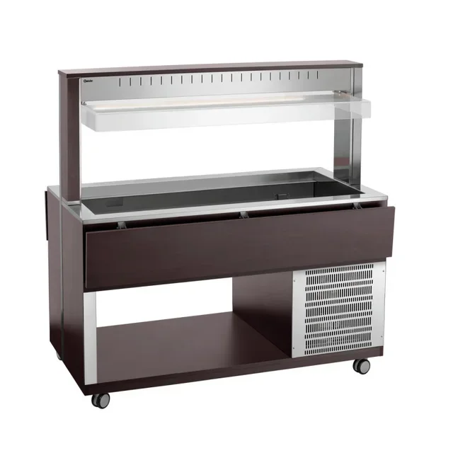 Professional Hot Service Trolley - 4 Gastronorm 1/1 Pans