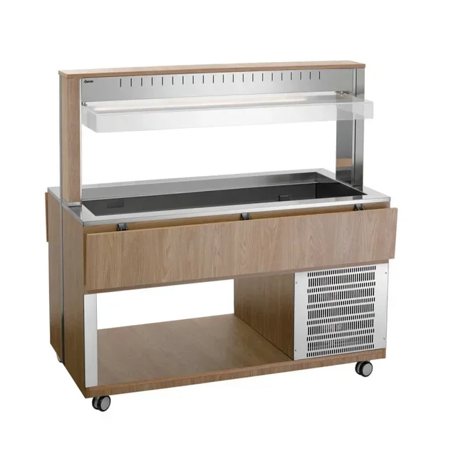 Professional Hot Service Trolley - 4 Gastronorm 1/1 Pans