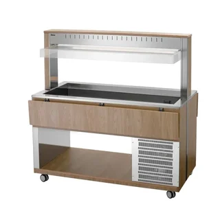 Professioneller Heiß-Servierwagen - 4 GN 1/1 Behälter