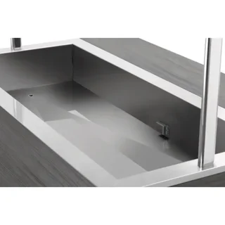 Carrello di Servizio Caldo Professionale - 4 Bacinelle Gastronorm 1/1