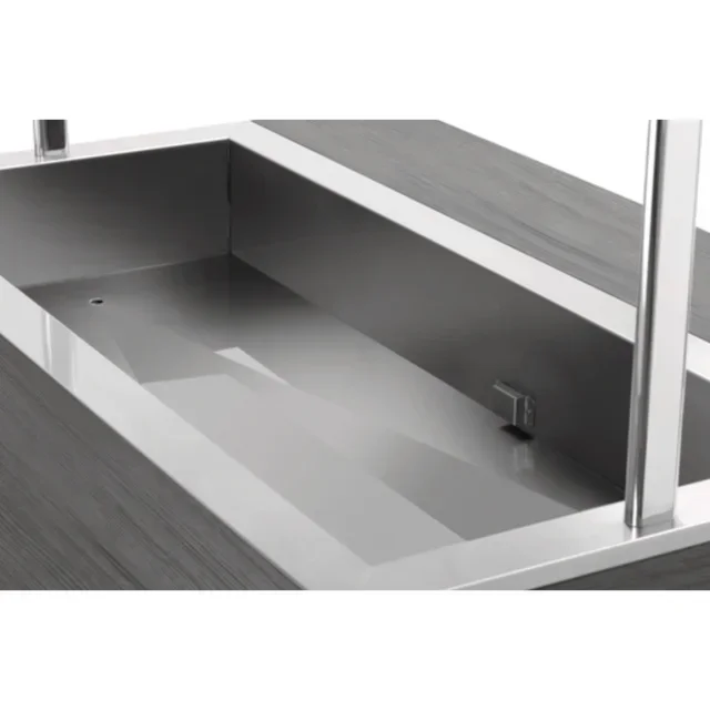 Carrello di Servizio Caldo Professionale - 4 Bacinelle Gastronorm 1/1