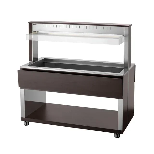 Professional Hot Service Trolley - 4 Gastronorm 1/1 Pans