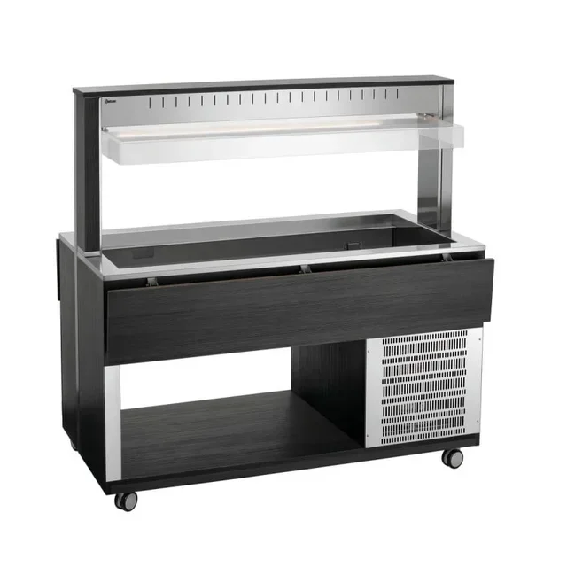 Professional Hot Service Trolley - 4 Gastronorm 1/1 Pans