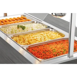 Hot Food Service Trolley for Children - 4 GN 1/1 Containers