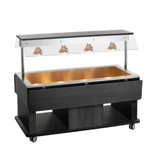 Hot Food Service Trolley for Children - 4 GN 1/1 Containers