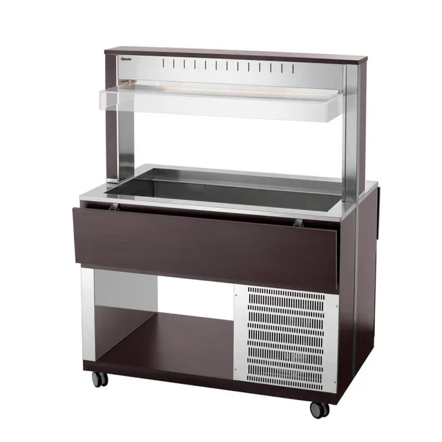 Carrello di Servizio Caldo 3 Bacinelle Gastronorm 1/1 - Ristorazione Professionale