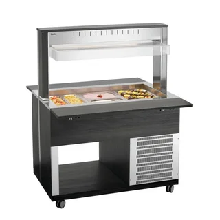 Heißer Servierwagen 3 GN 1/1 Behälter - Gastronomie