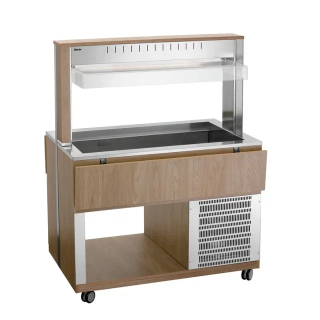 Hot Service Trolley 3 Gastronorm 1/1 Pans - Professional Catering